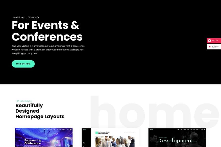 WellExpo - Online Event Website Template