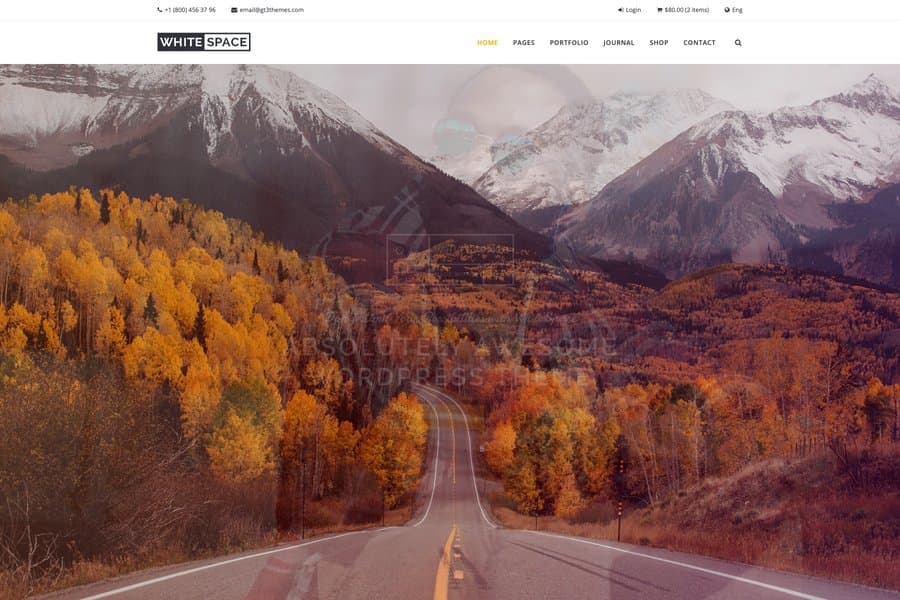 whitespace portfolio html template