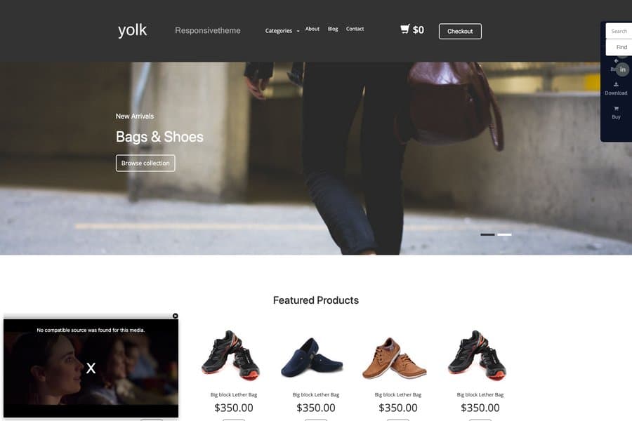 yolk bootstrap responsive web template